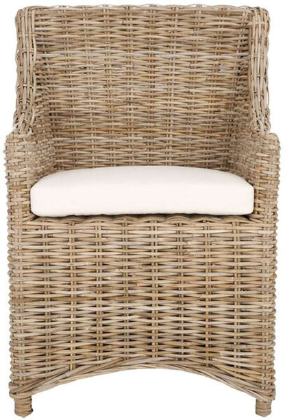 Safavieh - Ventura Arm Chair - White - Natural Unfinished - FOX6505A veiw 1