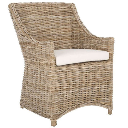 Safavieh - Ventura Arm Chair - White - Natural Unfinished - FOX6505A veiw 3