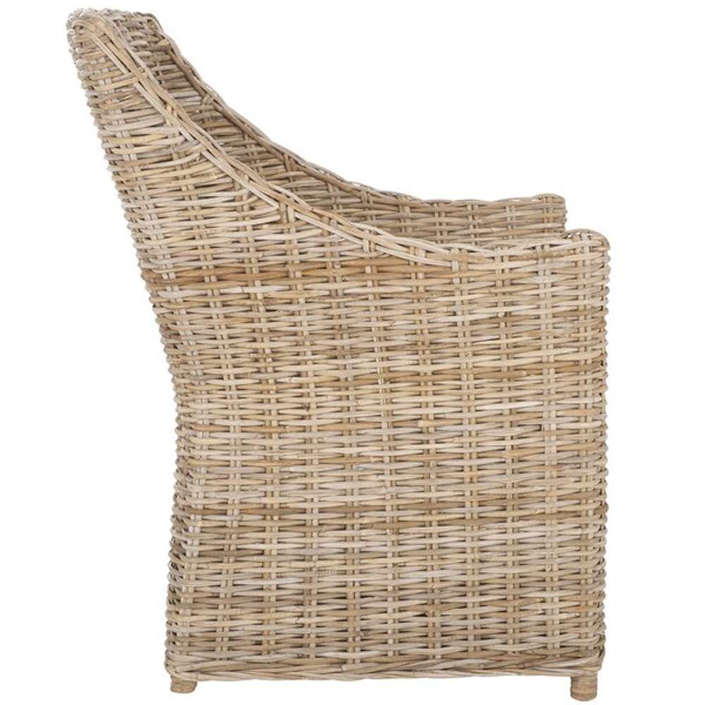 Safavieh - Ventura Arm Chair - White - Natural Unfinished - FOX6505A veiw 4