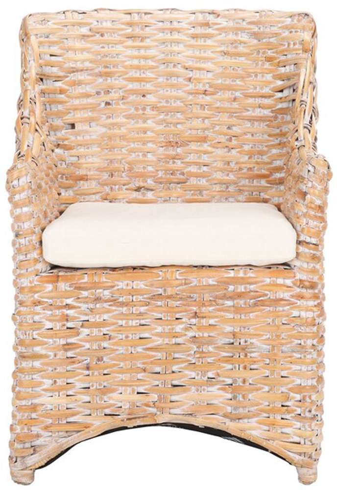 Safavieh - Ventura Arm Chair - White - White Washed - FOX6505B veiw 1
