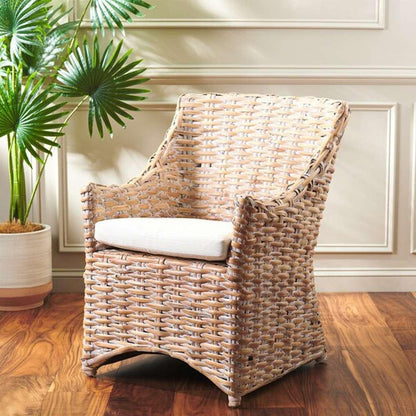 Safavieh - Ventura Arm Chair - White - White Washed - FOX6505B veiw 2