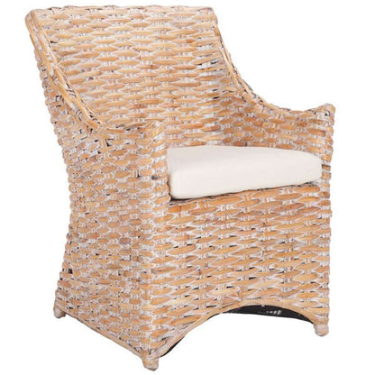 Safavieh - Ventura Arm Chair - White - White Washed - FOX6505B veiw 3