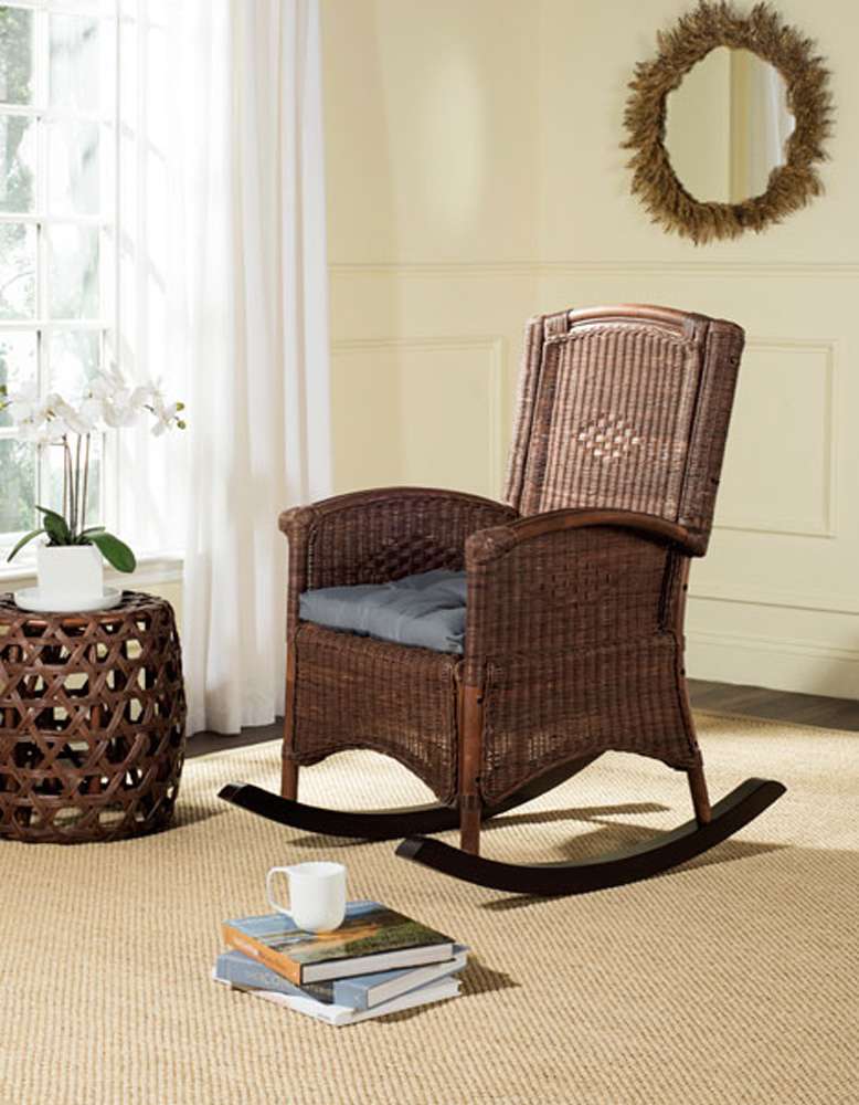 Safavieh - Verona Rocking Chair - Brown - SEA8034B veiw 2