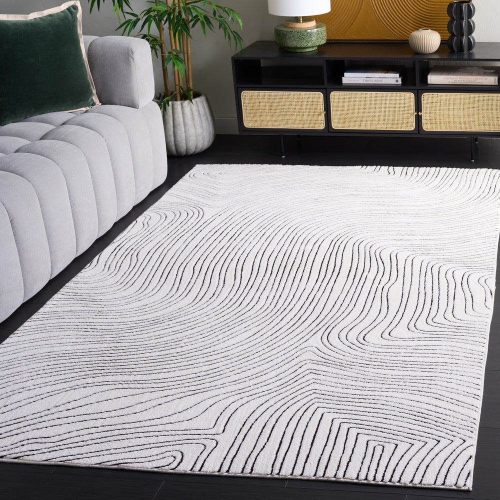 Safavieh - Versailles 665Z Ivory / Black - 5" X 8" - VRS665Z-5 view 2