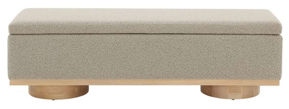 Safavieh - Couture - Vianna Boucle Bench - Brown - Natural - SFV5049D veiw 1