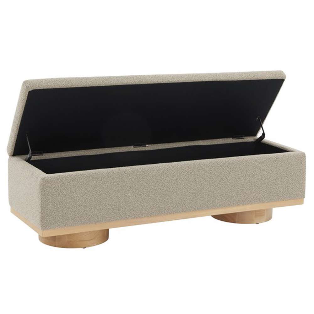 Safavieh - Couture - Vianna Boucle Bench - Brown - Natural - SFV5049D veiw 3
