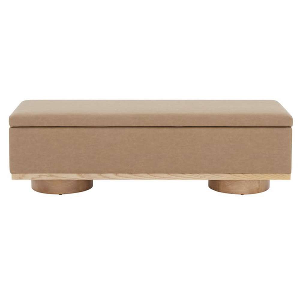 Safavieh - Couture - Vianna Boucle Bench - Camel - Natural - SFV5049E veiw 1