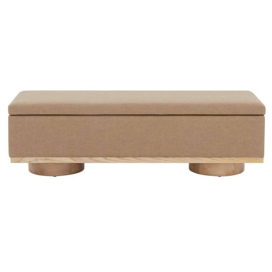 Safavieh - Couture - Vianna Boucle Bench - Camel - Natural - SFV5049E veiw 1