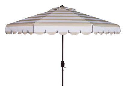 Safavieh - Vienna 11Ft Crank Umbrella - Beige - White - PAT8111A veiw 1