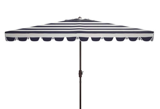 Safavieh - Vienna 6.5X10 Rect Umbrella - Black - White - PAT8311D veiw 1