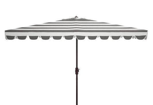 Safavieh - Vienna 6.5X10 Rect Umbrella - Grey - White - PAT8311B veiw 1