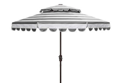 Safavieh - Vienna 9Ft Double Top Umbrella - Black - White - PAT8211D veiw 1