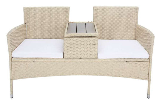 Safavieh - Viora Loveseat - Beige - White - PAT7710B veiw 1