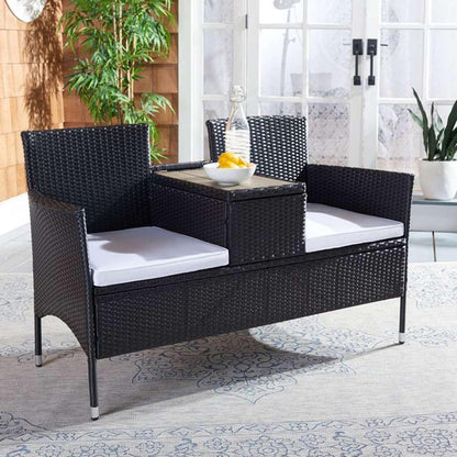 Safavieh - Viora Loveseat - Black - White - PAT7710A veiw 3