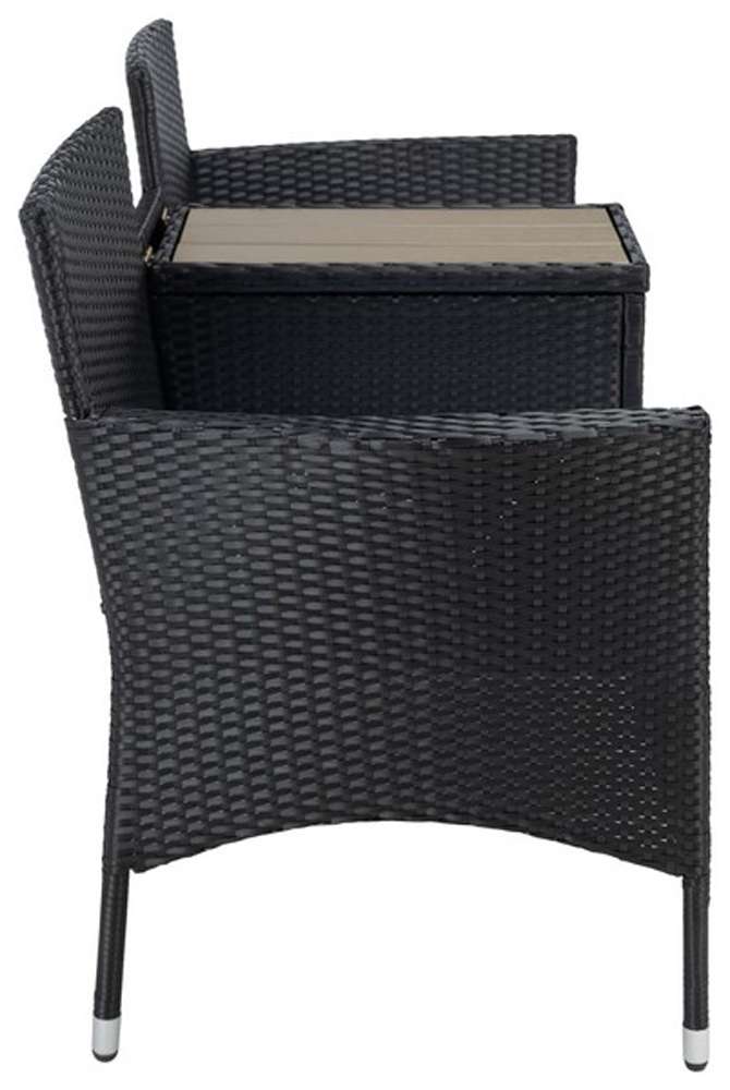 Safavieh - Viora Loveseat - Black - White - PAT7710A veiw 4