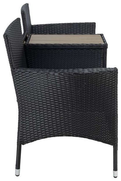 Safavieh - Viora Loveseat - Black - White - PAT7710A veiw 4