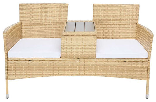 Safavieh - Viora Loveseat - Natural - White - PAT7710D veiw 1