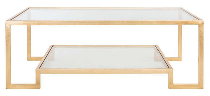 Safavieh - Couture - Vivian Gold Leaf Coffee Table - Gold - AMH8344A veiw 1