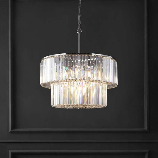 Safavieh - Couture - Viviann Crystal 2 Tier Chandelier - Chrome - Clear - CTL1054A veiw 2