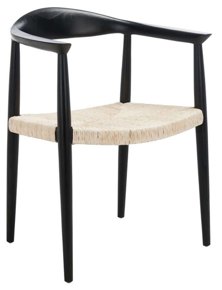 Safavieh - Volta Foc Twist Accent Chair - Black - Natural - ACH1009A veiw 3