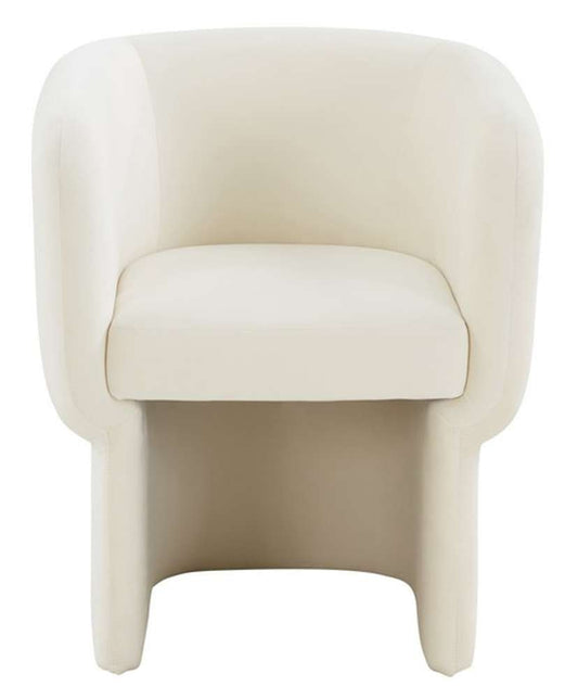 Safavieh - Couture - Wally Velvet Dining Chair - Creme - SFV4808B veiw 1