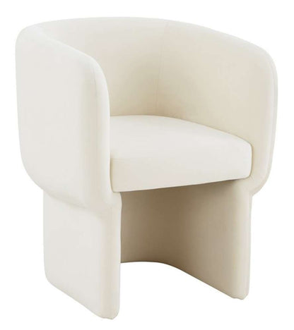 Safavieh - Couture - Wally Velvet Dining Chair - Creme - SFV4808B veiw 3
