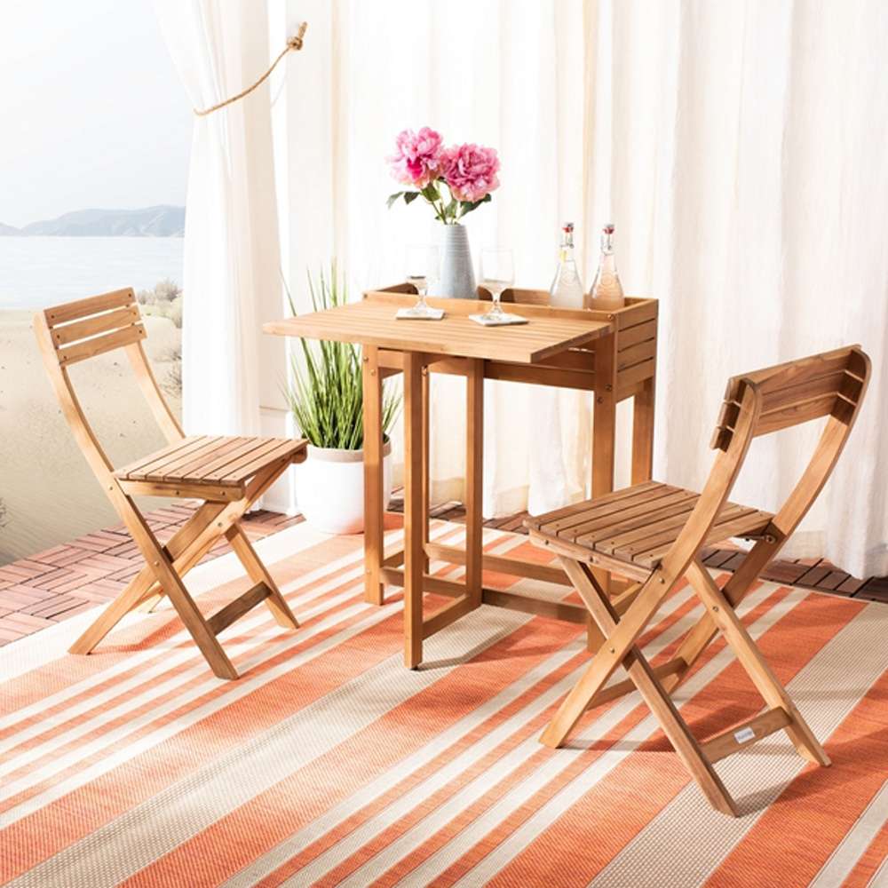 Safavieh - Walten Flower Shelf Bistro Set - Natural - PAT7046A veiw 1