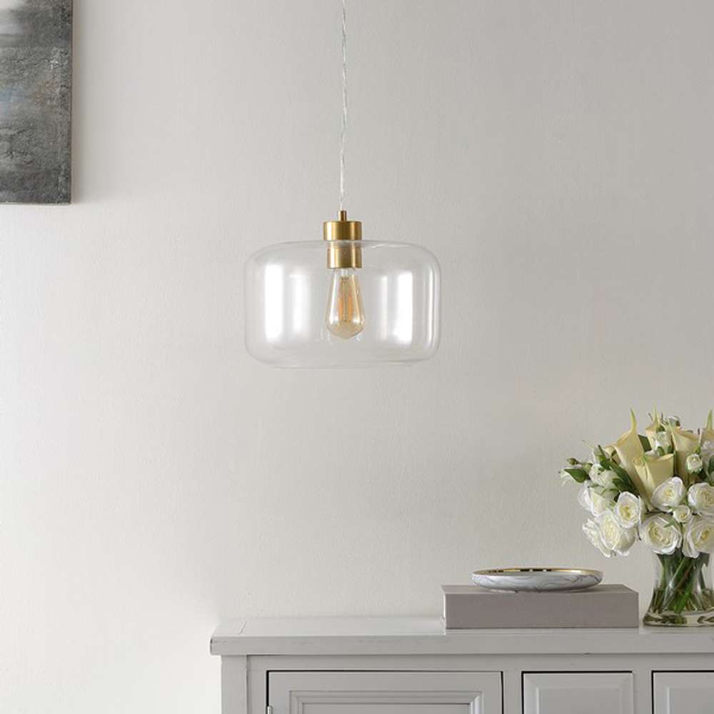 Safavieh - Warden 11 Inch Pendant - Gold - Clear - PND4134A veiw 1