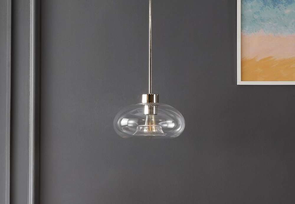 Safavieh - Wessley 11 Inch Pendant - Clear - Nickel - PND4152A veiw 1