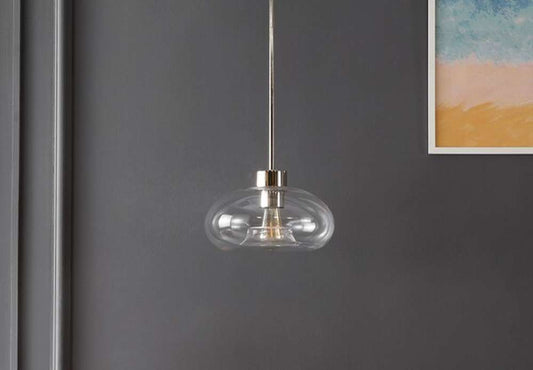 Safavieh - Wessley 11 Inch Pendant - Clear - Nickel - PND4152A veiw 1