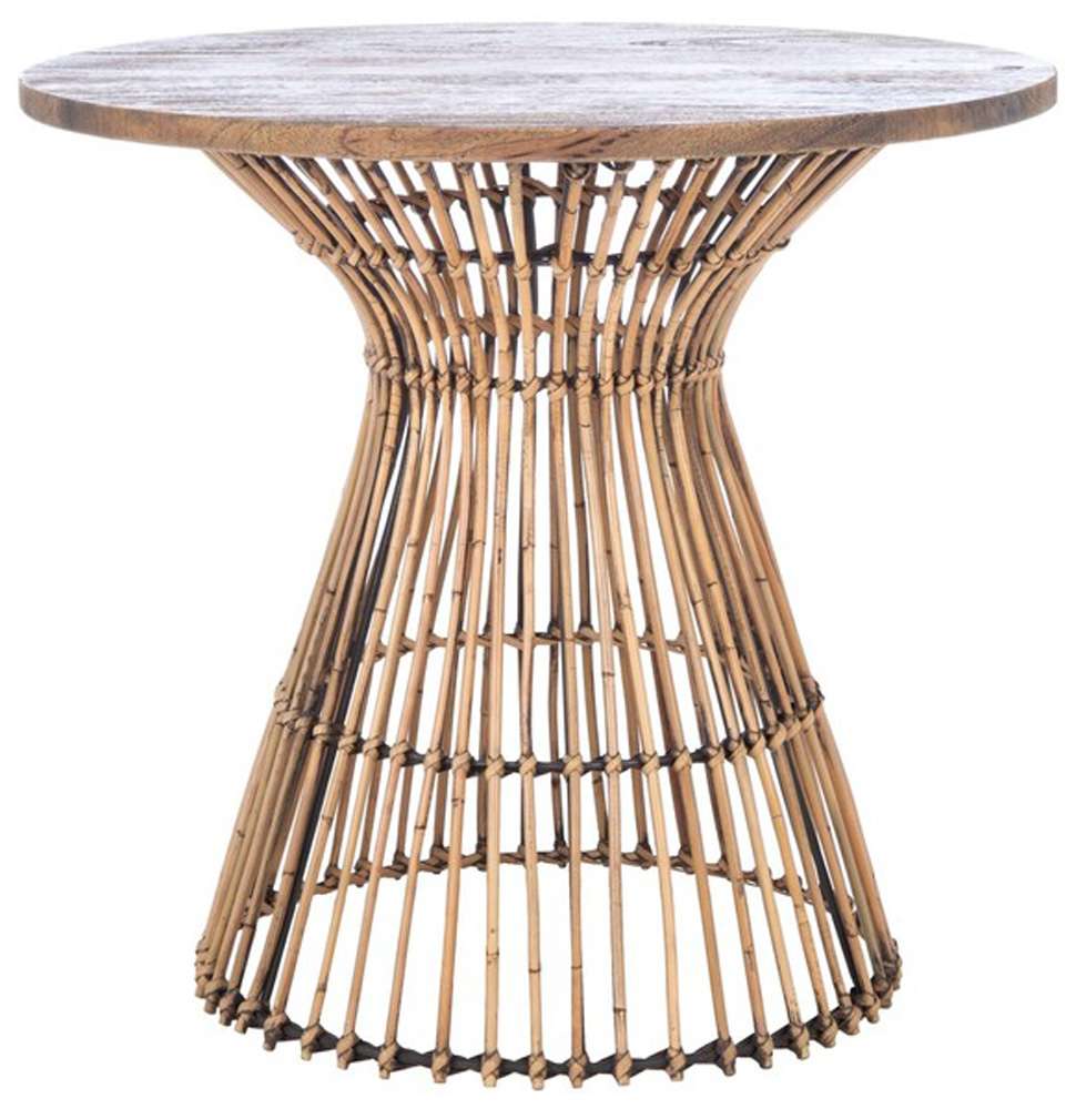 Safavieh - Whent Round Accent Table - Honey Brwn Wash - Antique Brow - ACC6500B veiw 1