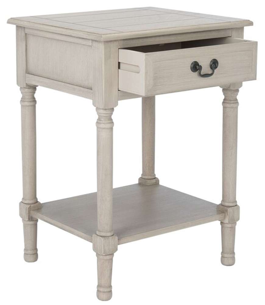 Safavieh - Whitney 1 Drawer Accent Table - Greige - ACC5705D veiw 4