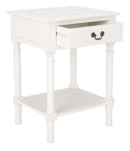 Safavieh - Whitney 1 Drawer Accent Table - White - ACC5705A view 4