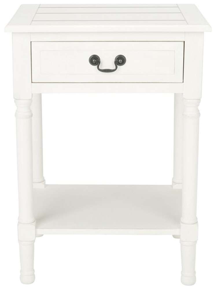 Safavieh - Whitney 1 Drawer Accent Table - White - ACC5705A veiw 1