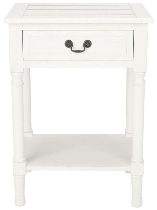 Safavieh - Whitney 1 Drawer Accent Table - White - ACC5705A veiw 1