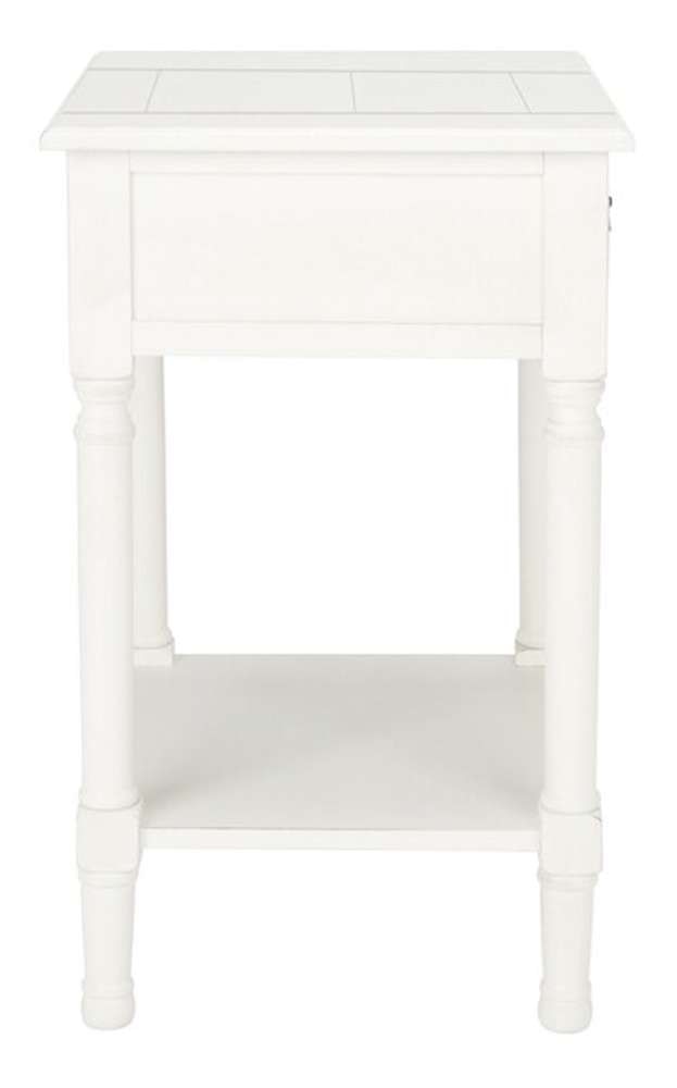 Safavieh - Whitney 1 Drawer Accent Table - White - ACC5705A veiw 3