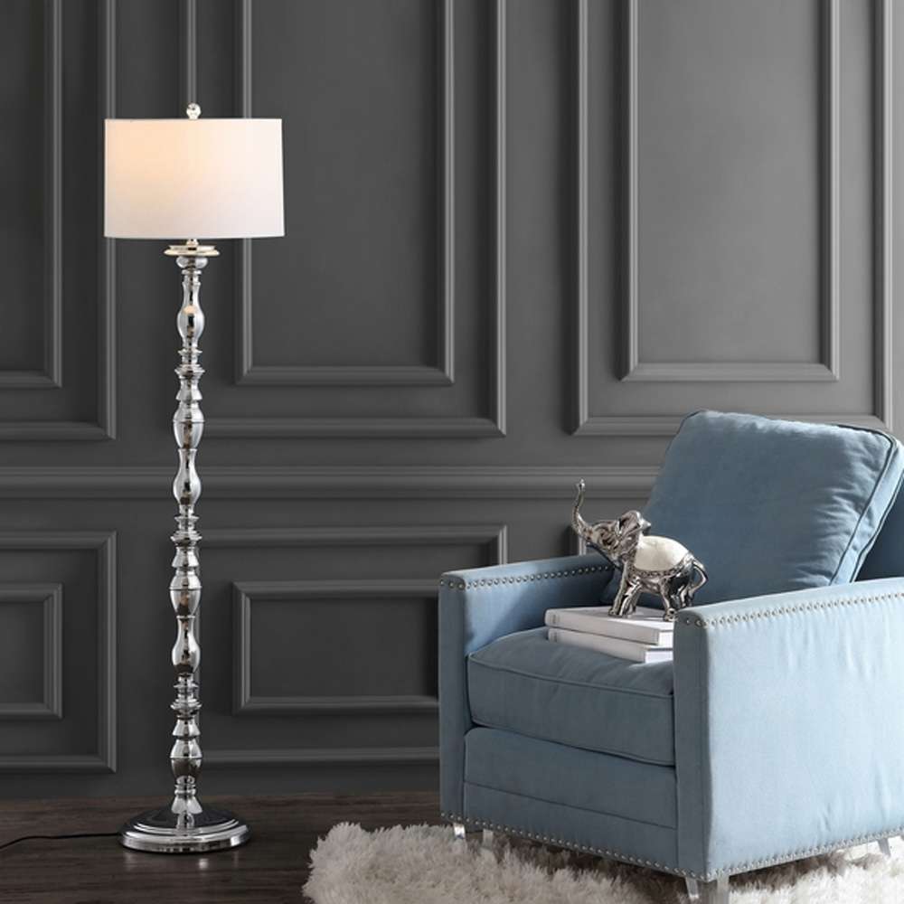 Safavieh - Wilhelmina Floor Lamp - Chrome - FLL4054A veiw 2