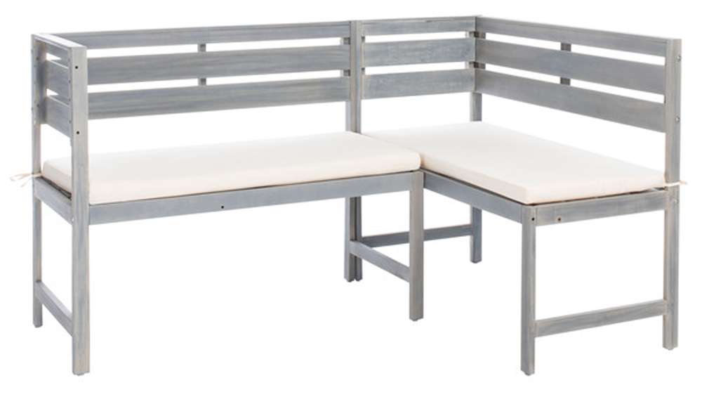 Safavieh - Wilton Balcony Corner Lounge - Ash Grey - White - PAT6754D veiw 3