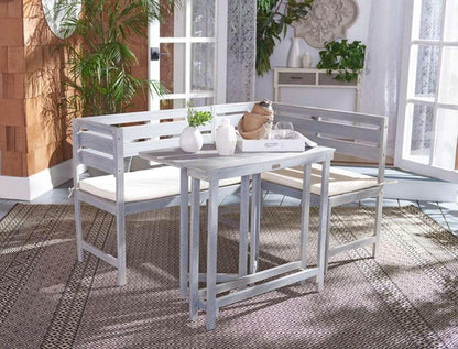 Safavieh - Wilton Balcony Corner Lounge - Ash Grey - White - PAT6754D veiw 4