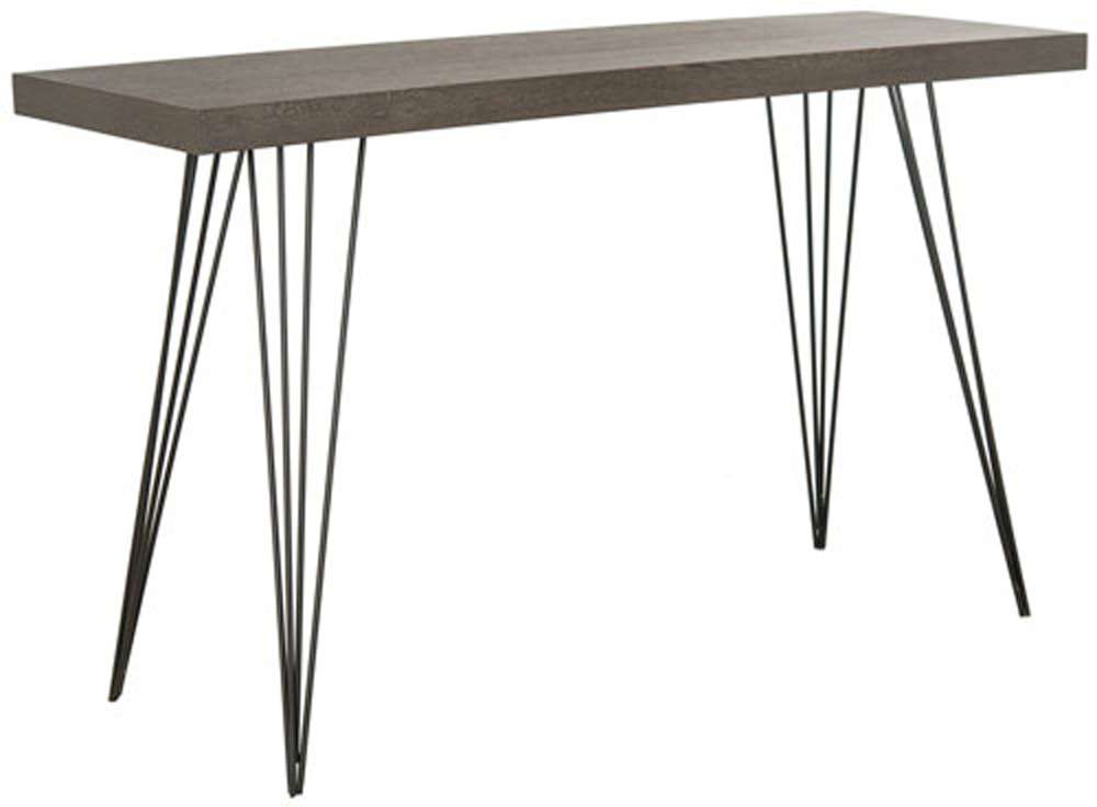Safavieh - Wolcott Console Table - Dark Brown - Black - FOX4208C veiw 3