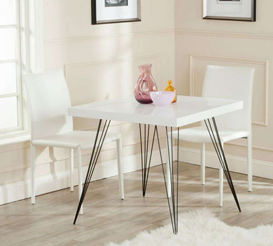 Safavieh - Wolcott Dining Table - White - Black - FOX4205A veiw 2