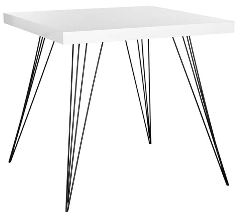 Safavieh - Wolcott Dining Table - White - Black - FOX4205A veiw 3