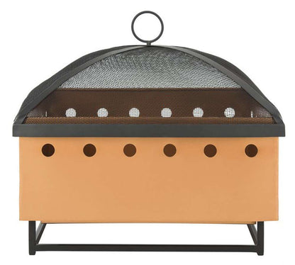 Safavieh - Wyatt Square Fire Pit - Copper - Black - PIT2004A veiw 1