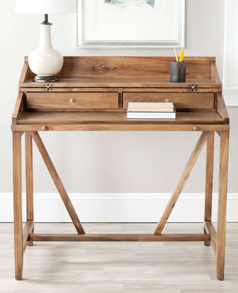 Safavieh - Wyatt Writing Desk - Oak - AMH6509E view 2