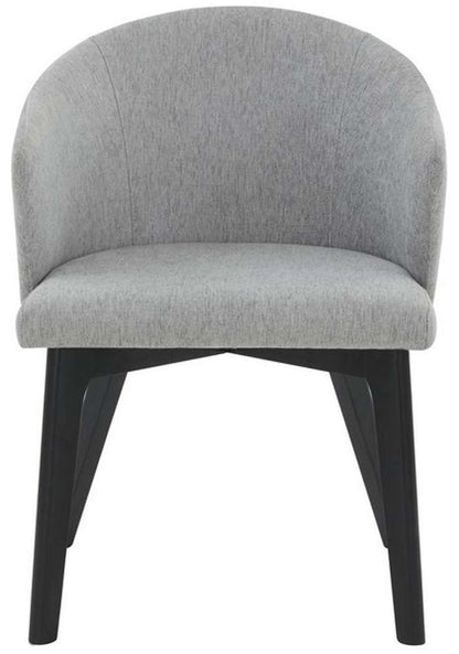 Safavieh - Couture - Wynonna Linen Dining Chair - Grey - Black - SFV5060B veiw 1