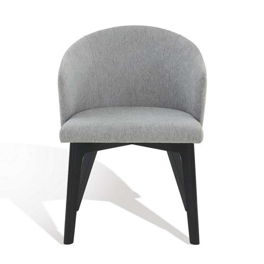 Safavieh - Couture - Wynonna Linen Dining Chair - Grey - Black - SFV5060B veiw 2