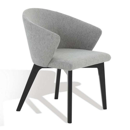 Safavieh - Couture - Wynonna Linen Dining Chair - Grey - Black - SFV5060B veiw 4