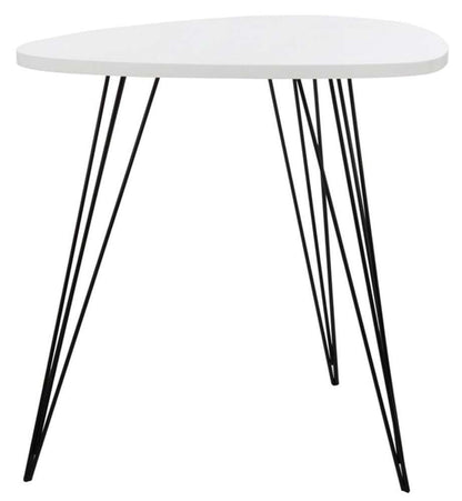 Safavieh - Wynton End Table - White - Black - FOX4214B veiw 3