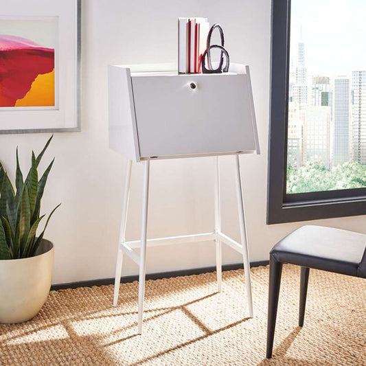 Safavieh - Xander Modern Secretary Desk - White - White - DSK2203B veiw 2