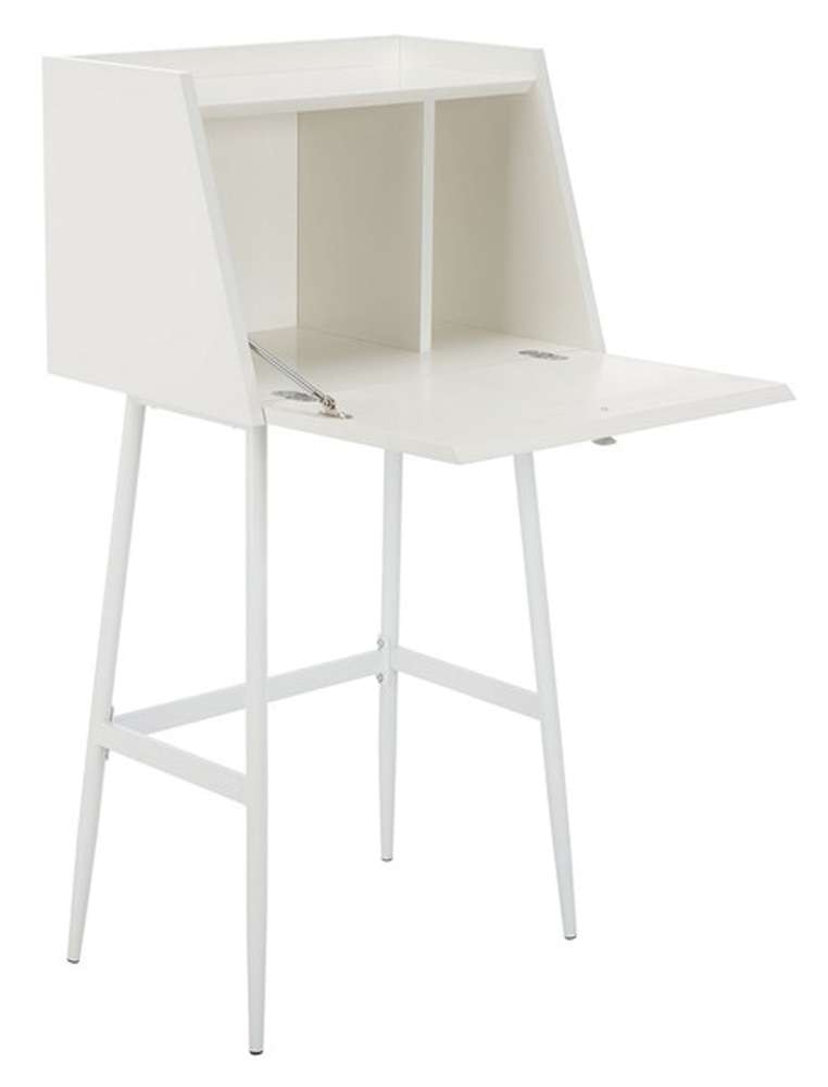 Safavieh - Xander Modern Secretary Desk - White - White - DSK2203B veiw 3